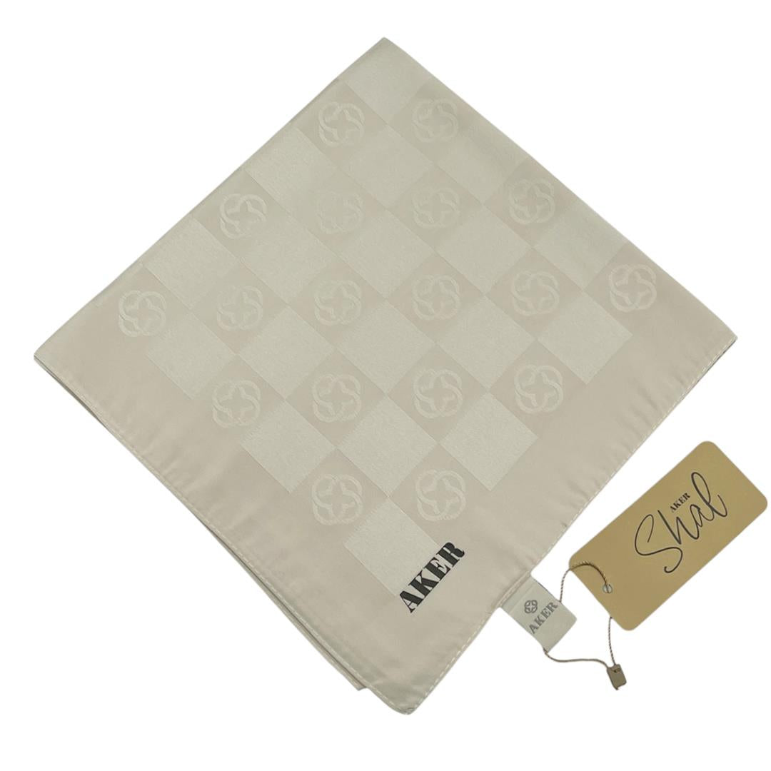 Aker Monogram Dama Eşarp - Krem 912