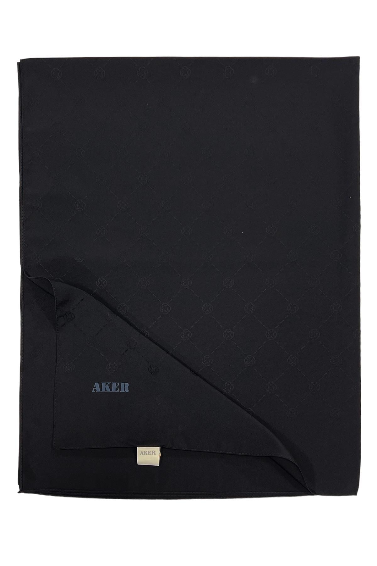 Aker Monogram Şal - Siyah 911