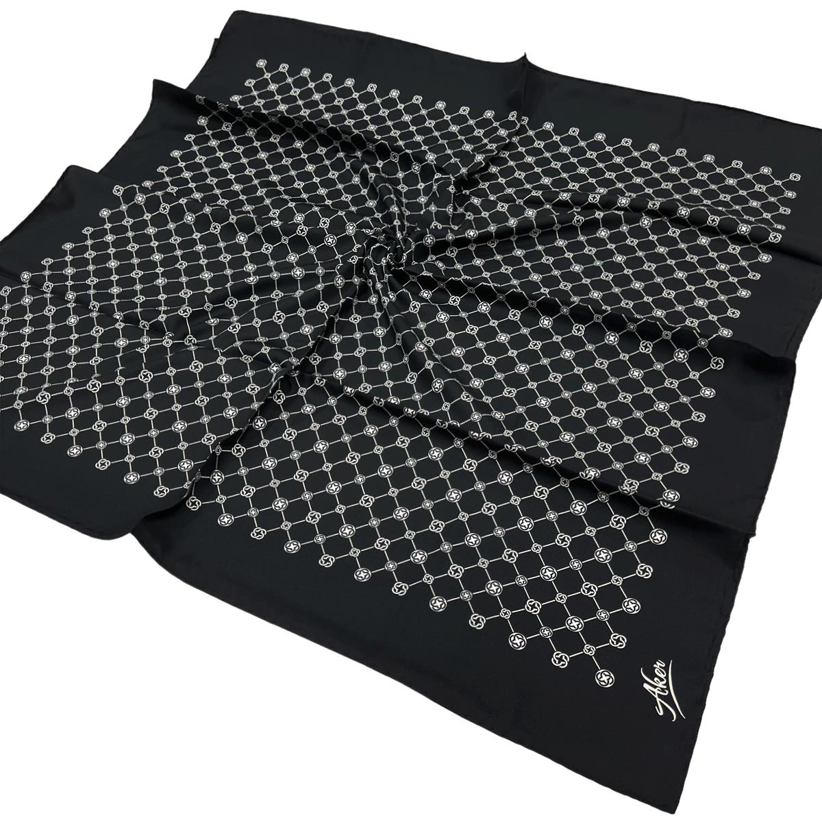 Aker Twill Eşarp - 7857795-911 Siyah Krem