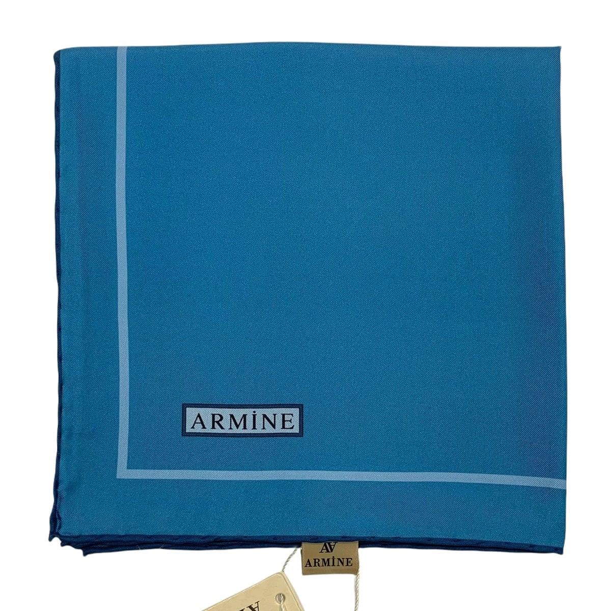 Armine İpek Eşarp 2022 Kış 8668-50 Mavi Twill