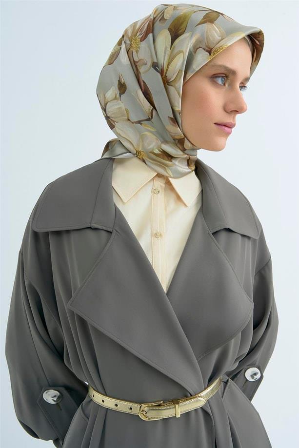 Armine İpek Eşarp 2026 Yaz - 9524-31 Mint Yeşili Sura