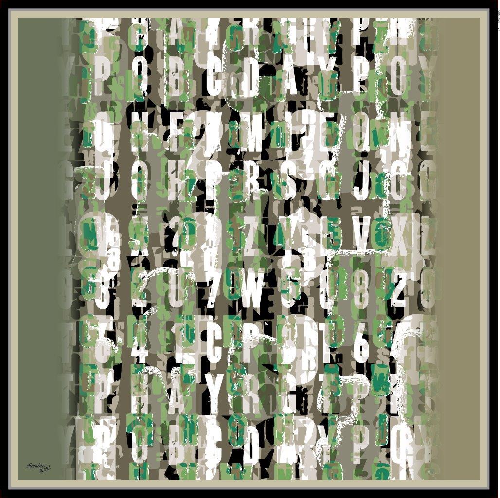 Armine Sport Twill Eşarp - 8020-06 Haki