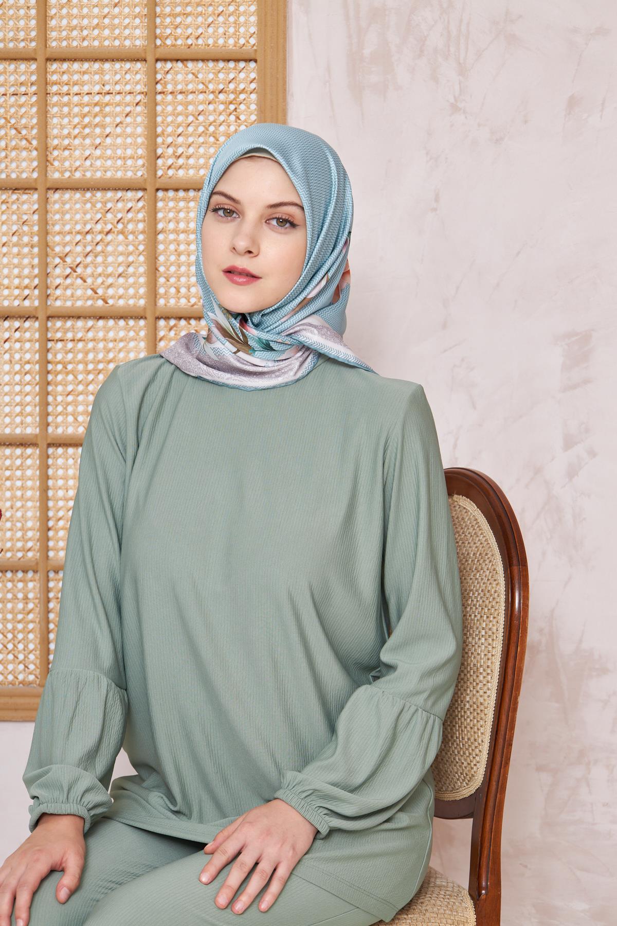 Armine Sport Twill Eşarp - 8532-31 Mint