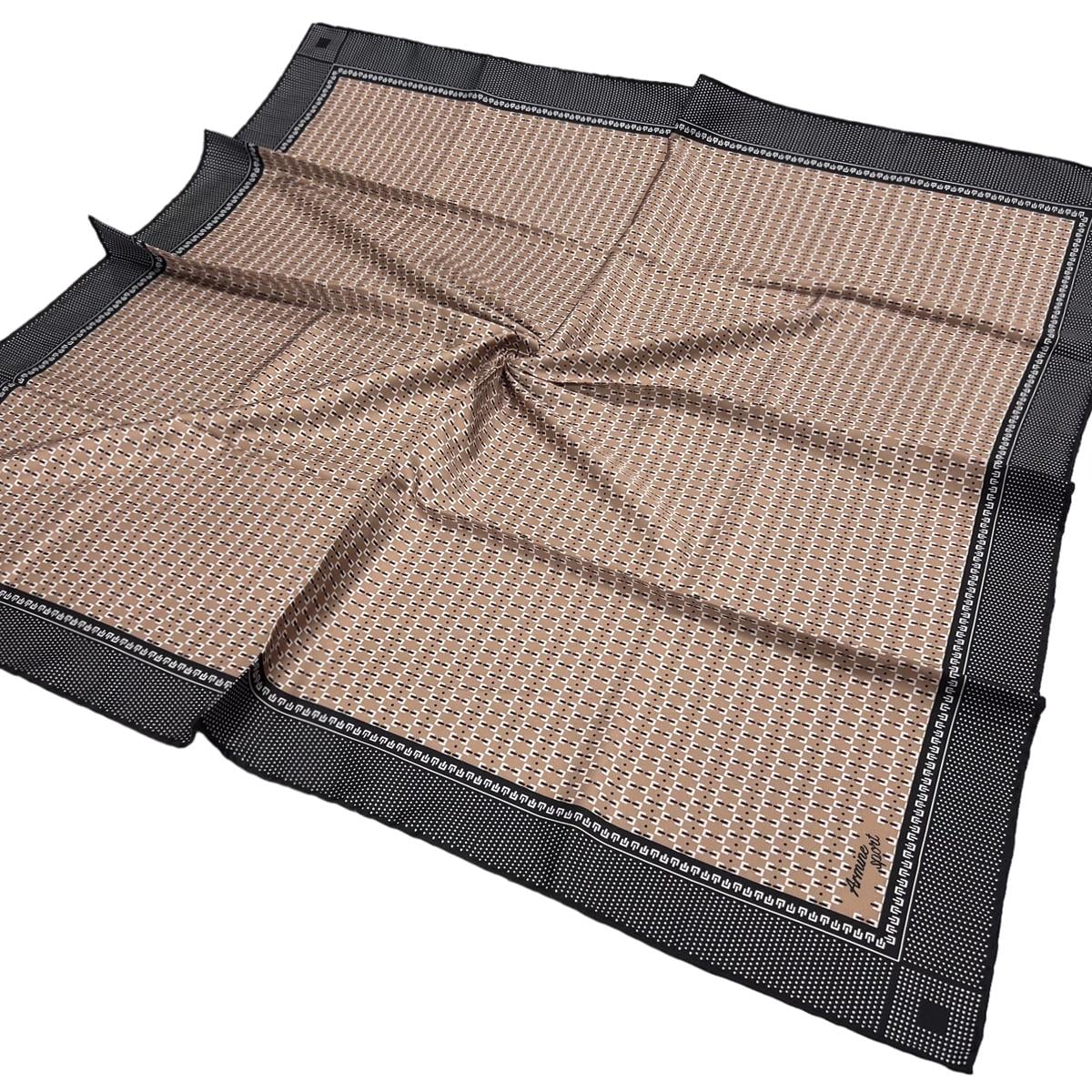Armine Sport Twill Eşarp - 8556-101 Vizon Siyah