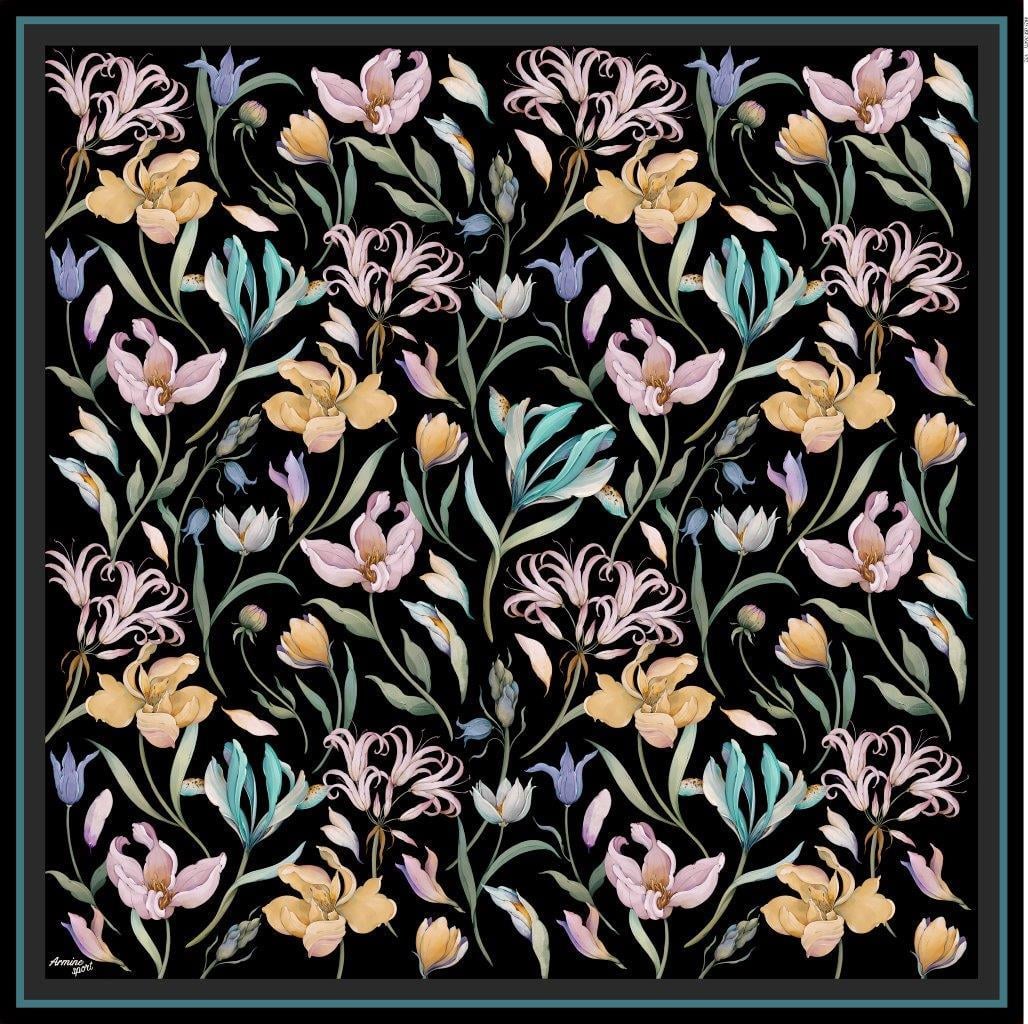 Armine Sport Twill Eşarp - 8825-52 Siyah Mavi