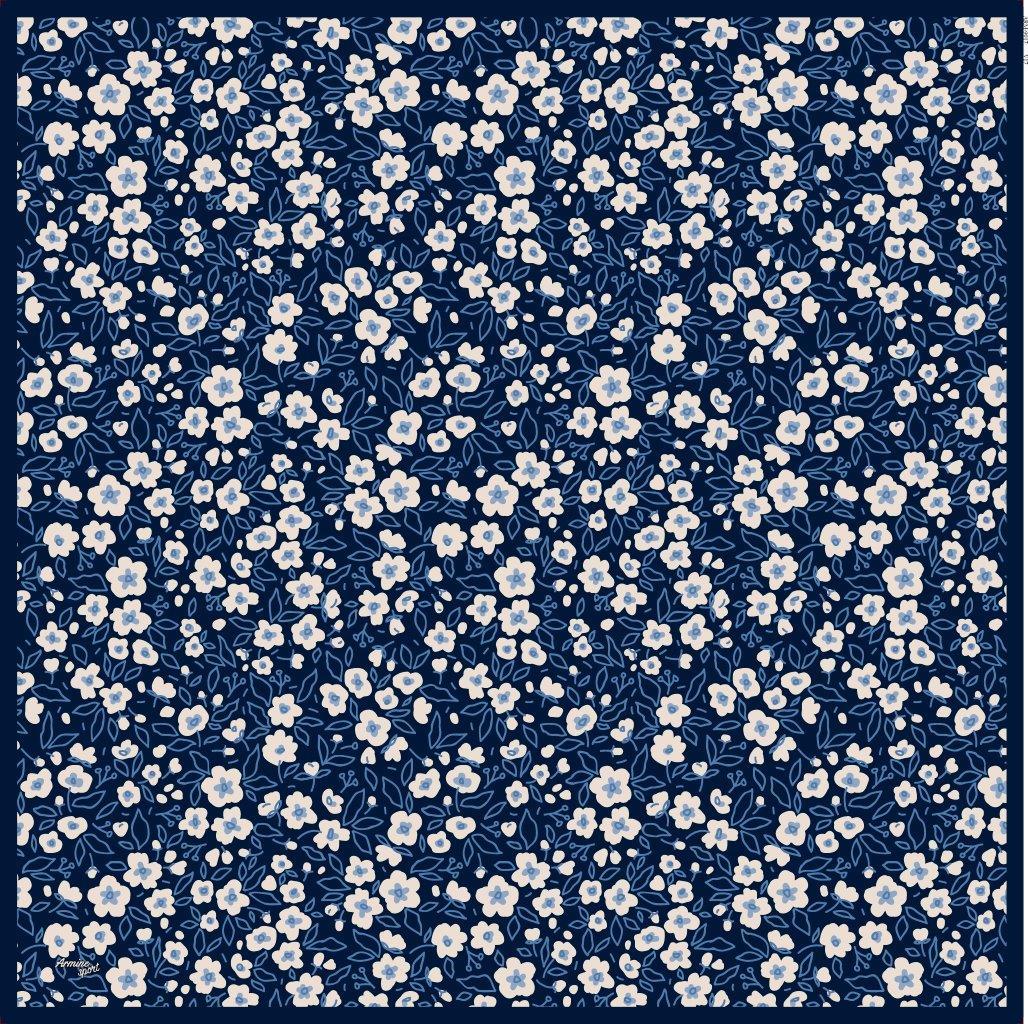 Armine Sport Twill Eşarp - 9017-17 Lacivert Mavi