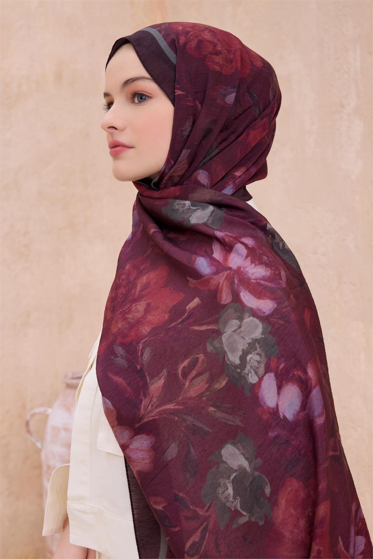 Belli Fresh Sanda Şal - 1362-15 Bordo