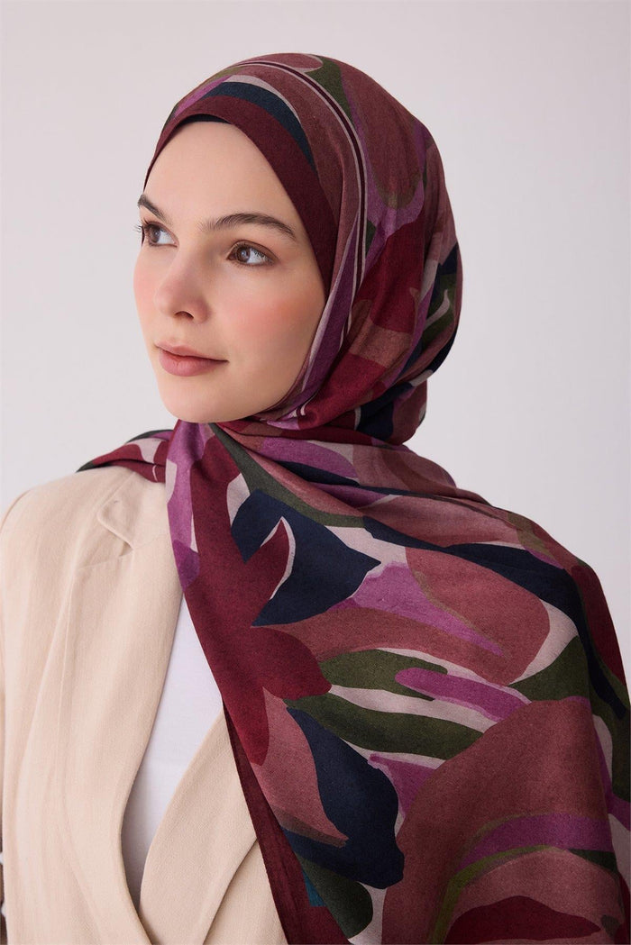 Belli Fresh Viona Şal - 3273-26 Bordo