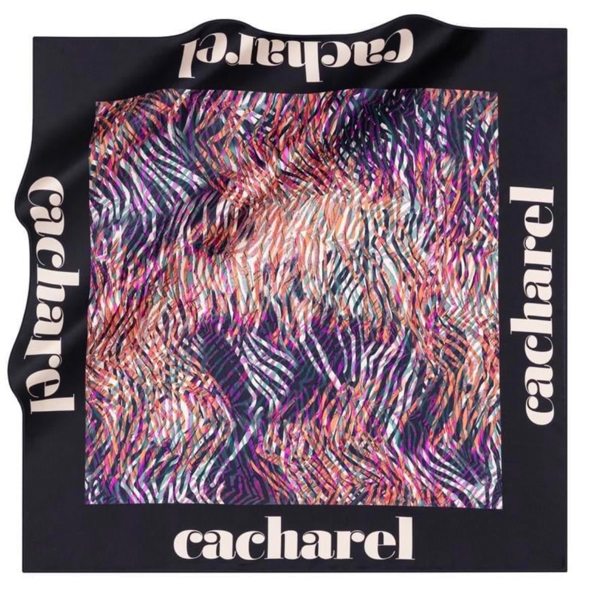 Cacharel İpek Eşarp Twill - 8628313-921 Lacivert Mor