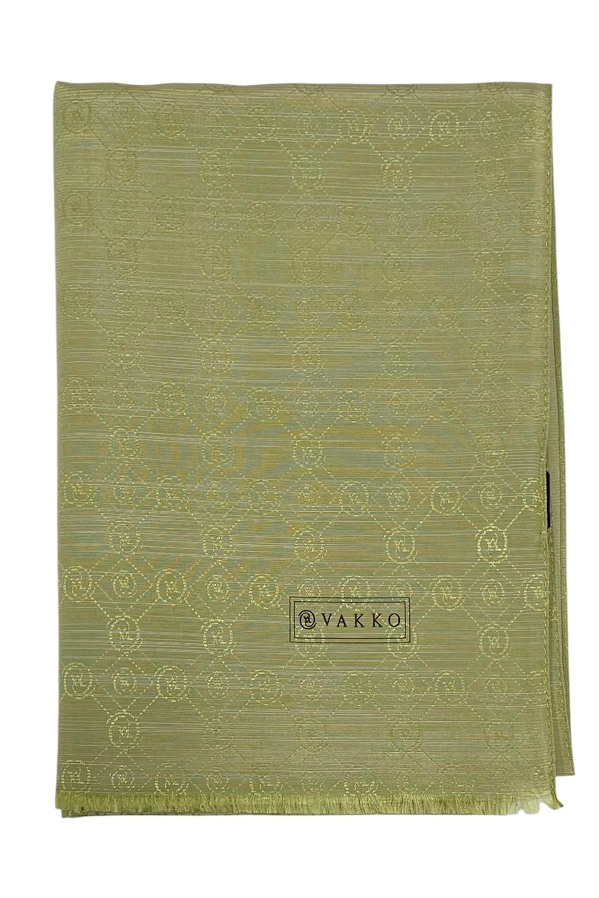 Vakko Pamuk İpek Şal - Yeni Hologram - Açık Yeşil