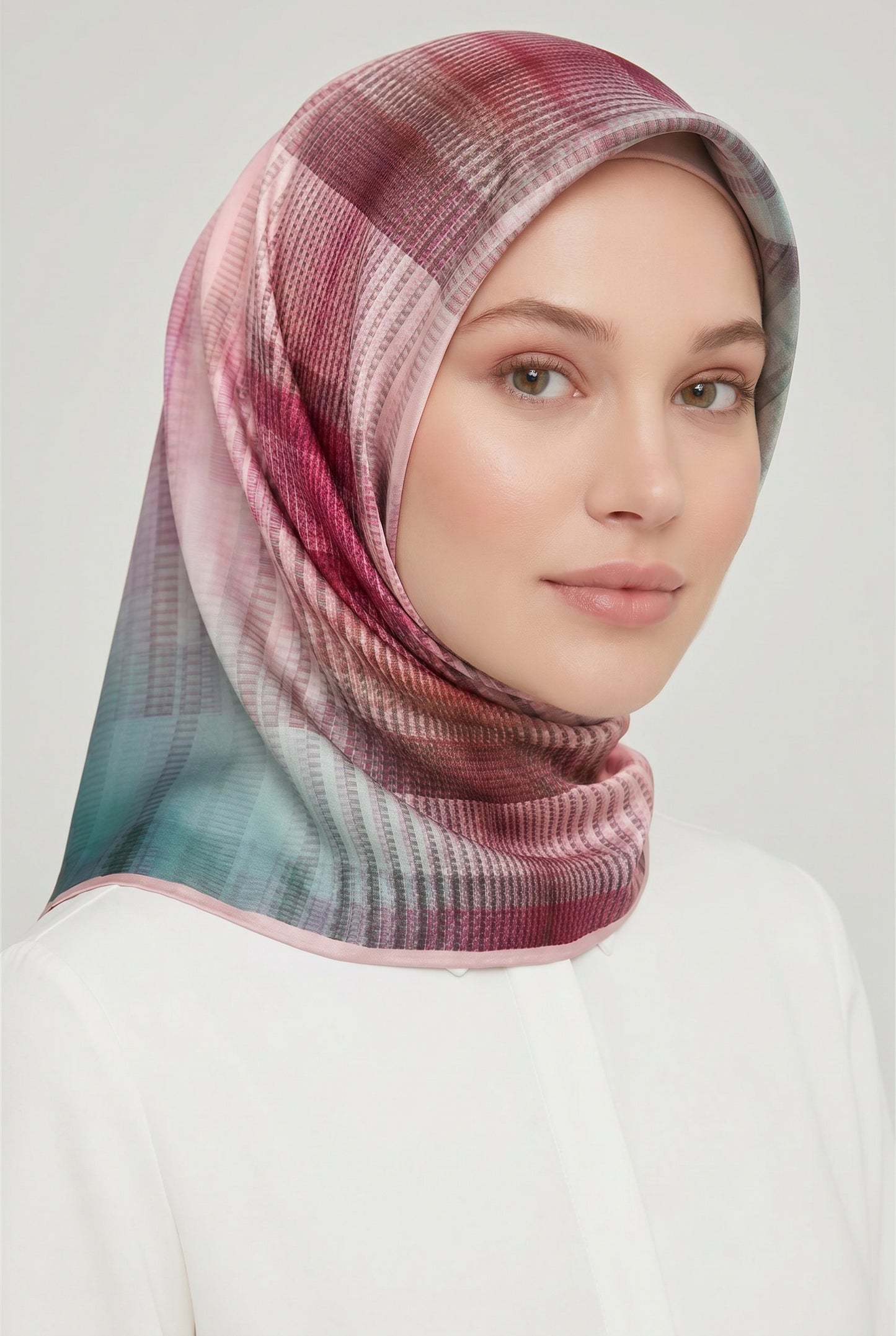 Armine Sport Twill Eşarp - 8014-12 Pudra