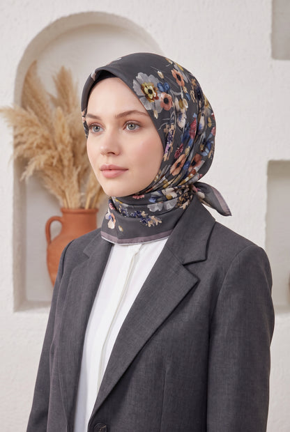 Armine Sport Twill Eşarp - 8723-90 Koyu Gri
