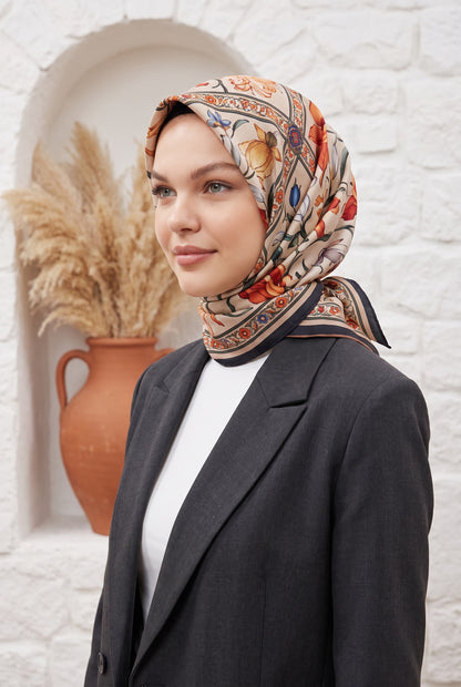 Armine Sport Twill Eşarp - 8825-03 Bej