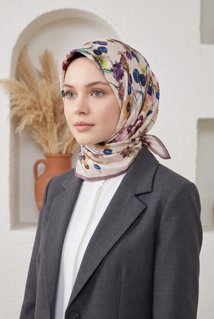 Armine Sport Twill Eşarp - 8723-01 Leylak