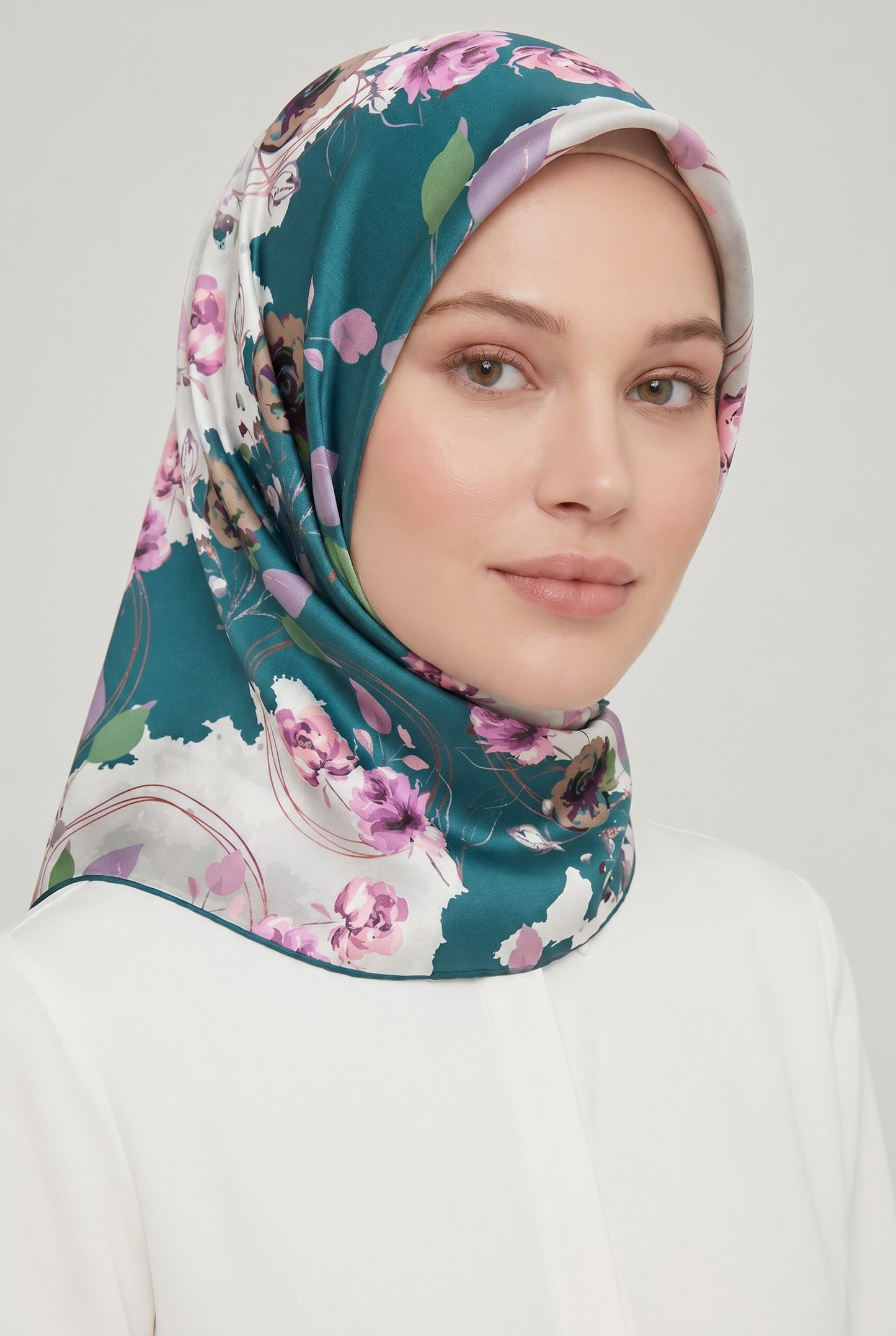 Armine Sport Twill Eşarp - 8027-10 Gri Petrol