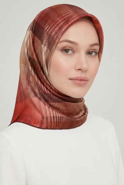 Armine Sport Twill Eşarp - 8014-01 Kırmızı