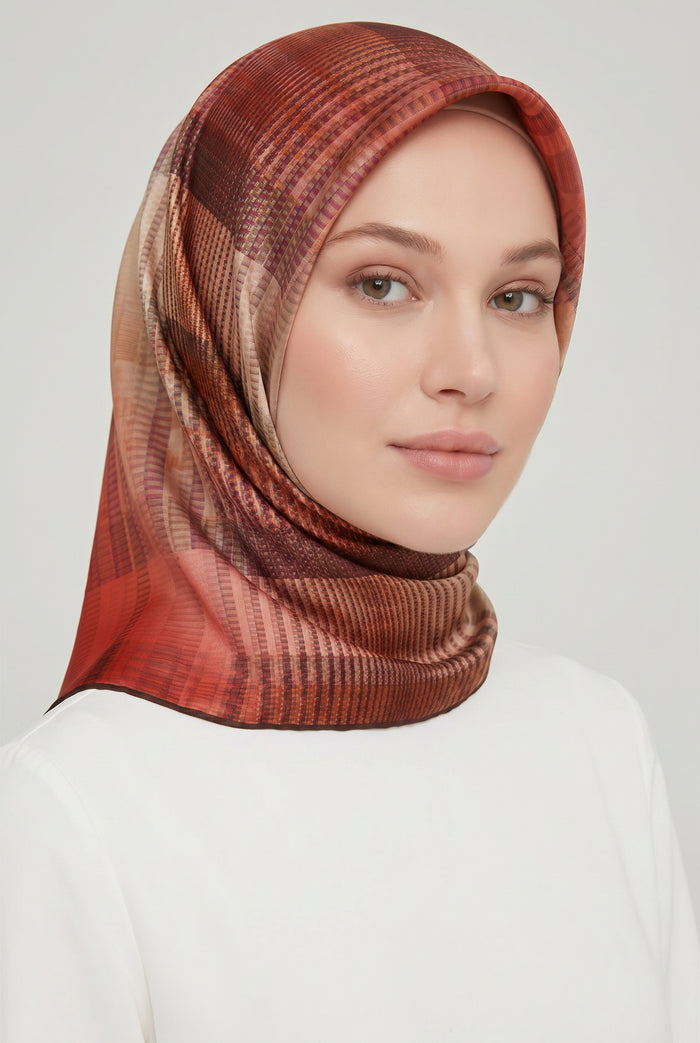 Armine Sport Twill Eşarp - 8014-01 Kırmızı
