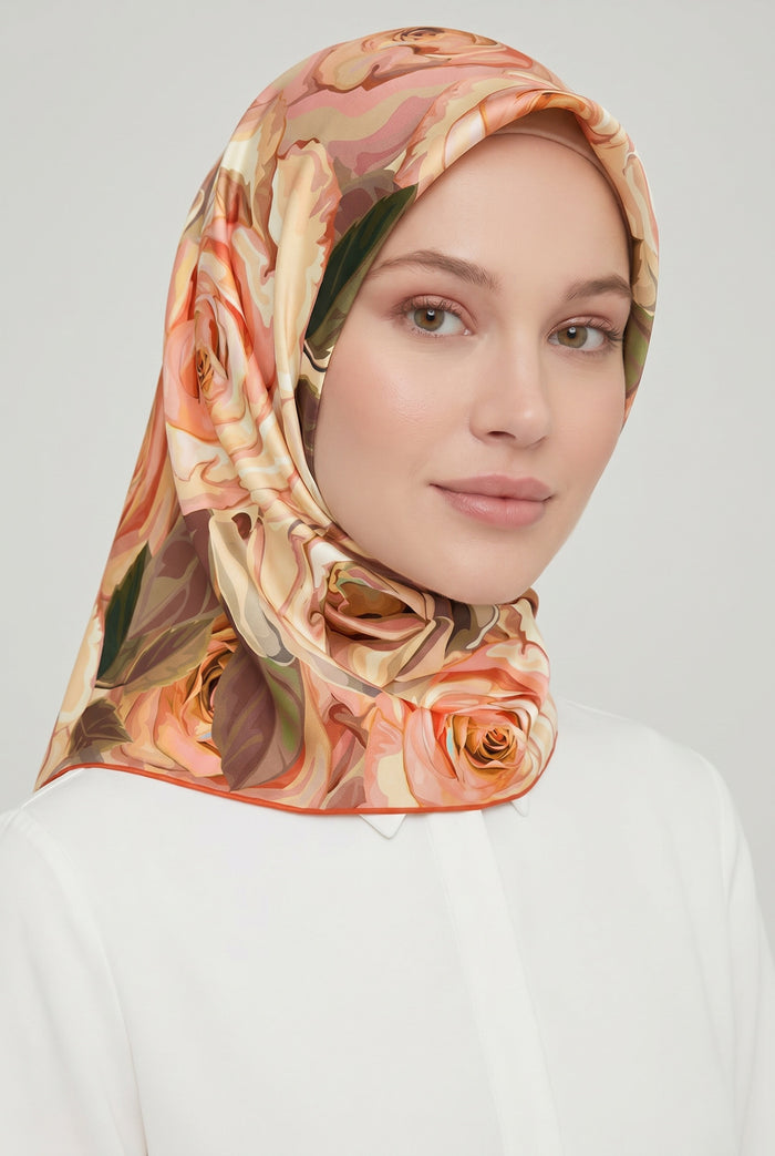 Armine Sport Twill Eşarp - 8000-09 Turuncu