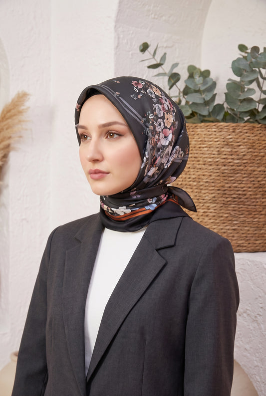 Armine Sport Twill Eşarp - 8533-94 Füme