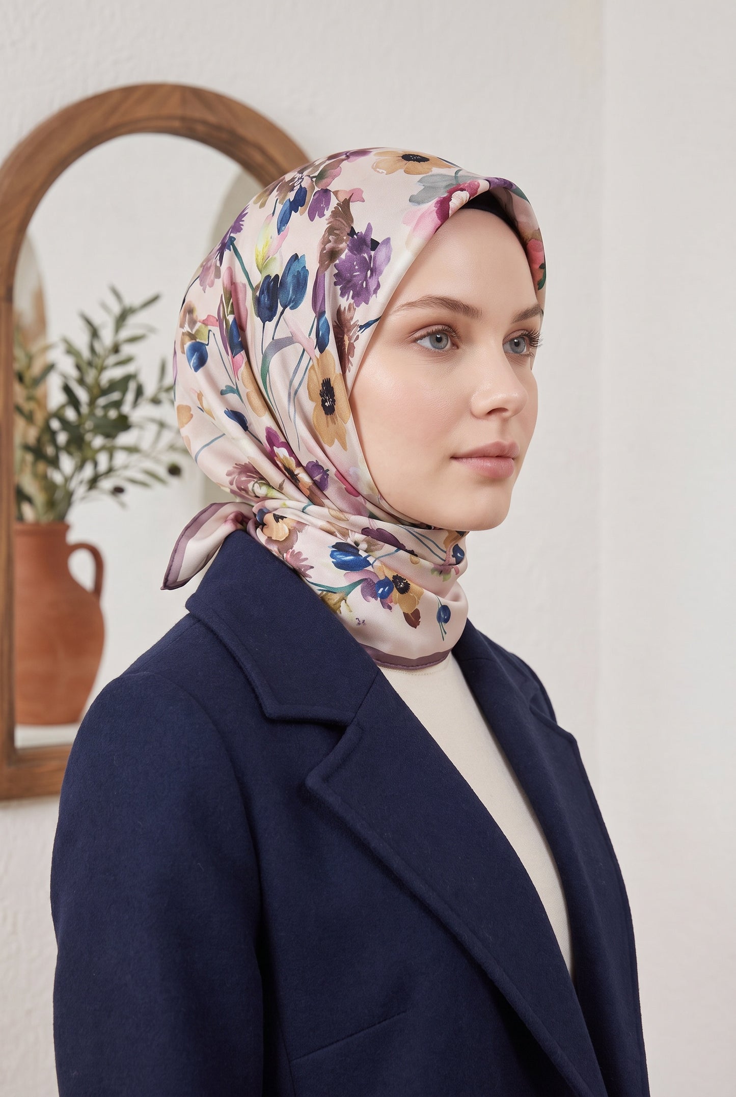 Armine Sport Twill Eşarp - 8723-31 Pudra