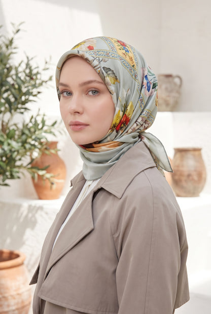 Armine Sport Twill Eşarp - 8723-39 Çağla