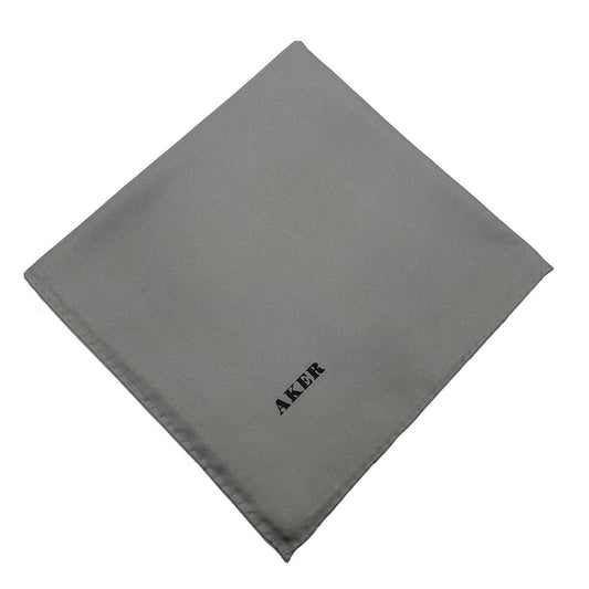 Aker Düz İpek Eşarp Twill - Füme 972