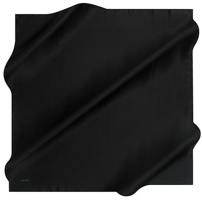 Aker Düz İpek Eşarp Twill - Siyah 911