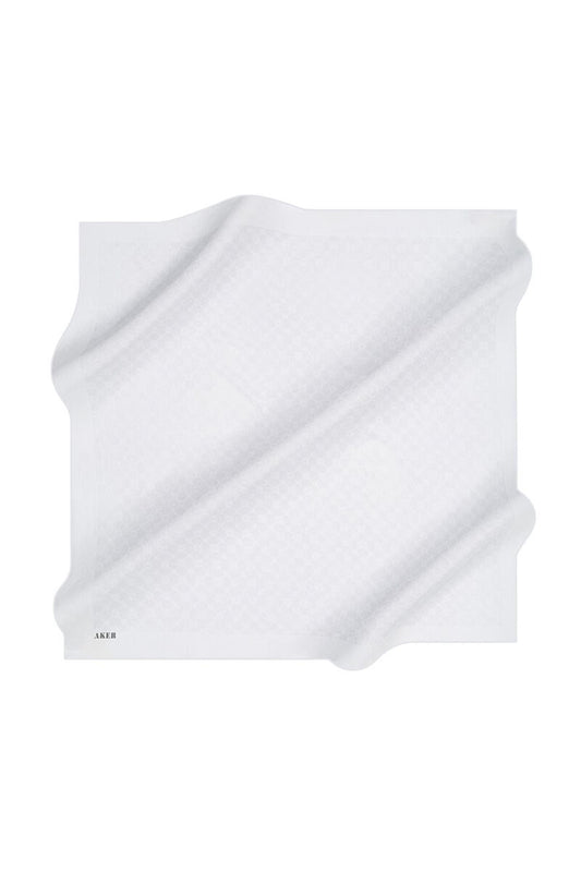 Aker Elegance Monogram Eşarp - Açık Gümüş 973