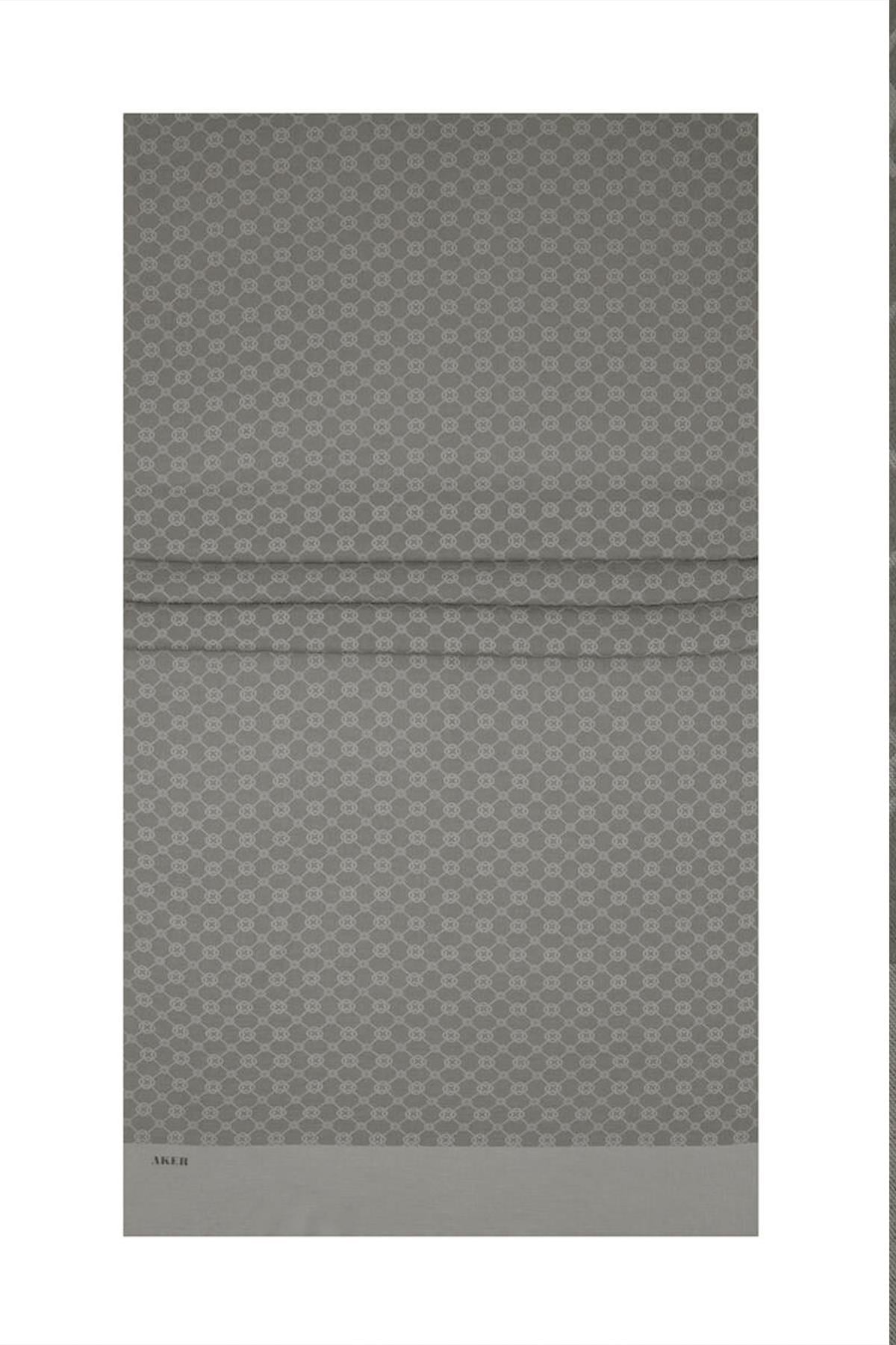 Aker Elegance Monogram Şal - Soft Taş 975