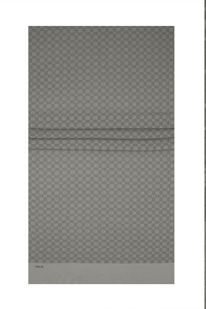 Aker Elegance Monogram Şal - Soft Taş 975