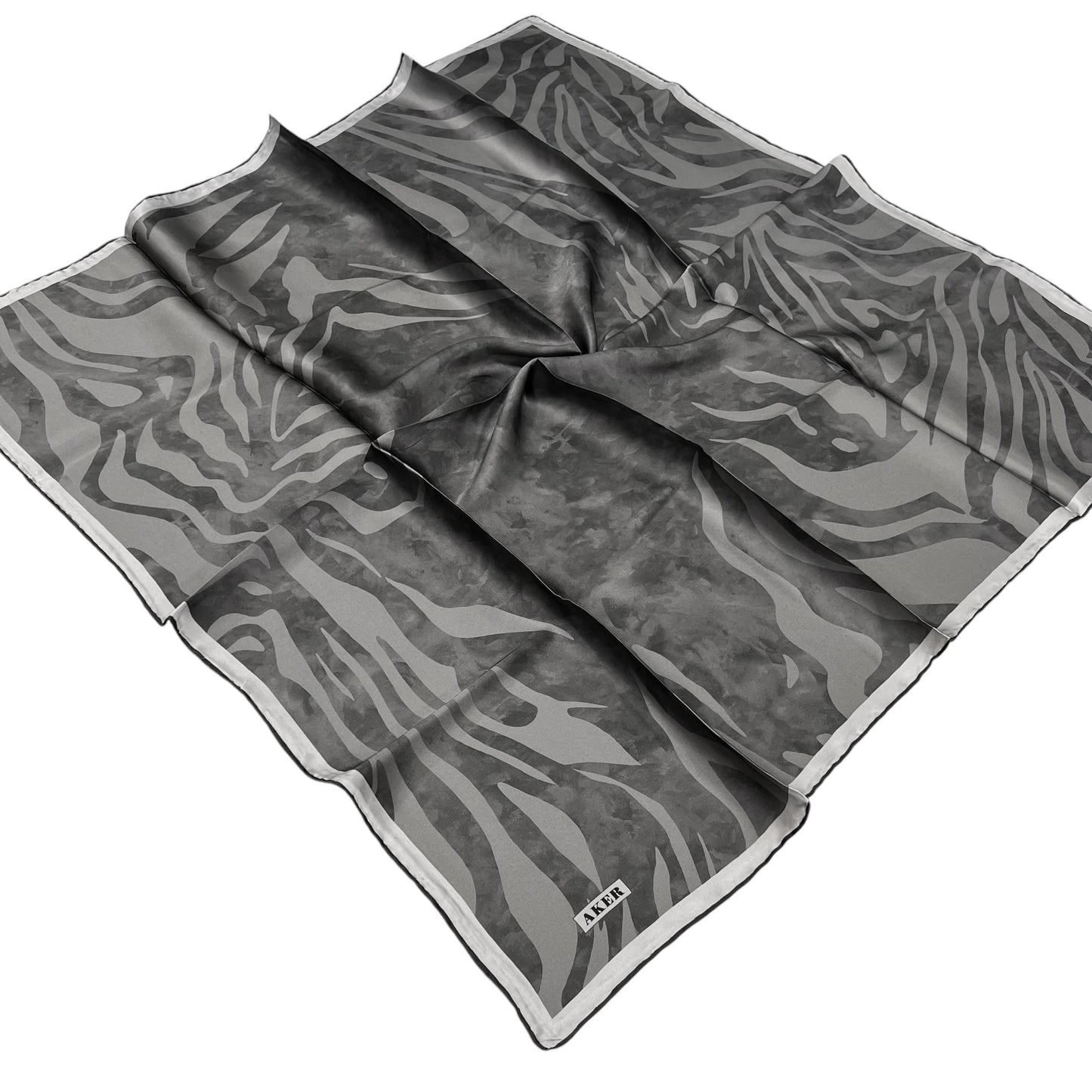 Aker İpek Eşarp - 8478713-971 Koyu Taş Twill