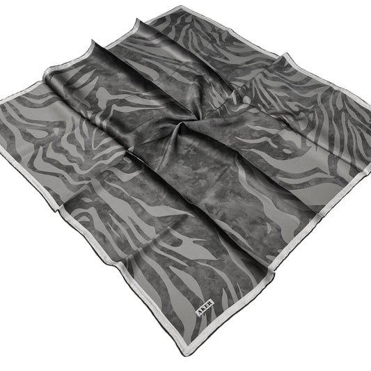 Aker İpek Eşarp - 8478713-971 Koyu Taş Twill