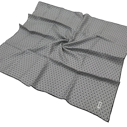 Aker İpek Eşarp - 8911713-911 Gümüş Twill