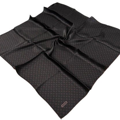 Aker İpek Eşarp - 8921713-931 Acı Kahve Siyah Twill
