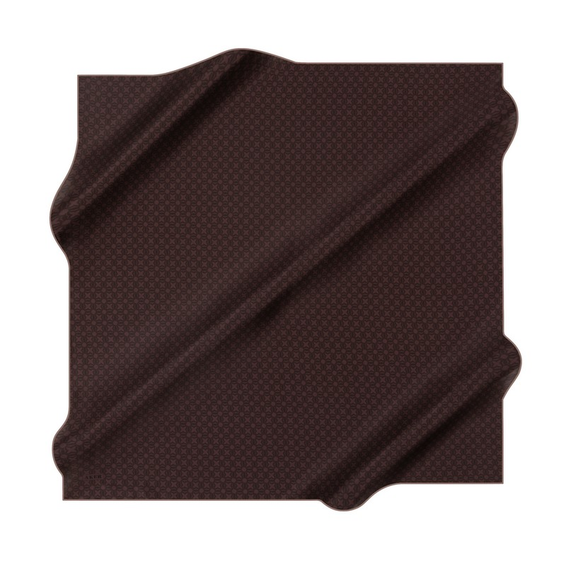 Aker İpek Eşarp - 8921713-931 Acı Kahve Siyah Twill