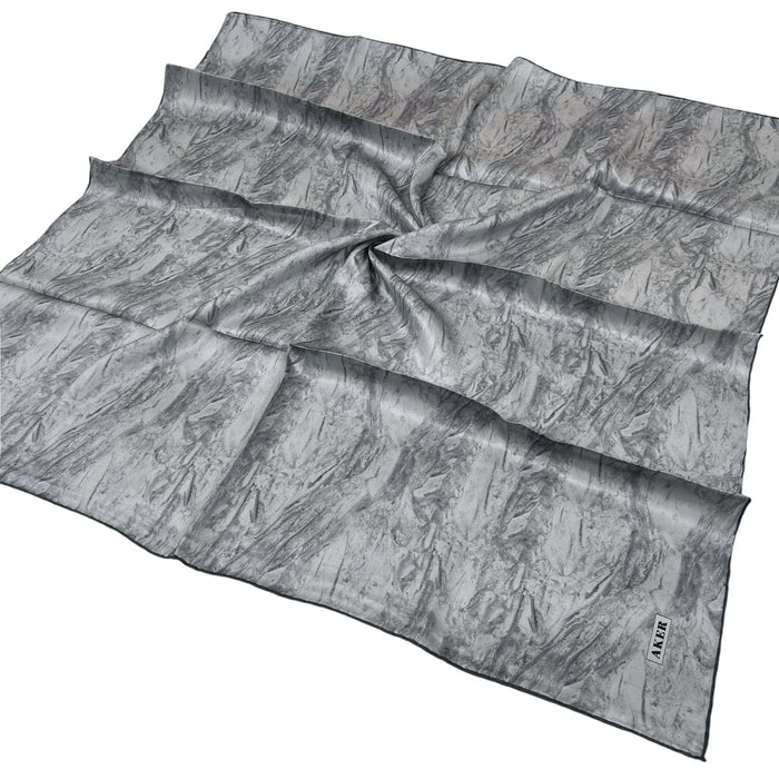 Aker İpek Eşarp - 8924713-971 Gümüş Gri Twill