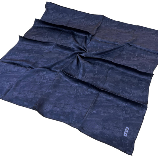 Aker İpek Eşarp - 8925713-922 Koyu Lacivert Twill