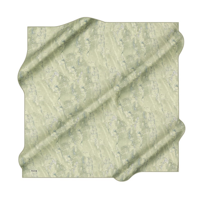 Aker İpek Eşarp - 8925713-951 Açık Yeşil Twill