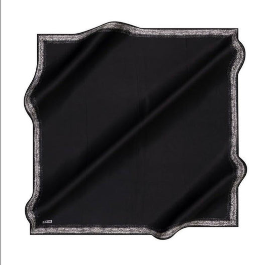 Aker İpek Eşarp - 8959713-911 Siyah Twill