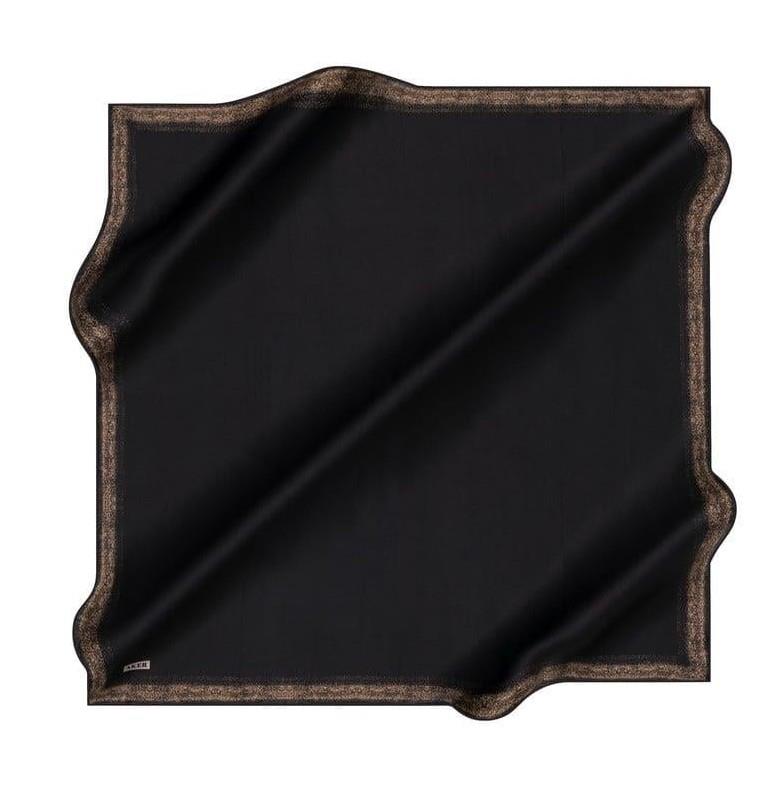 Aker İpek Eşarp - 8959713-914 Siyah Gold Twill