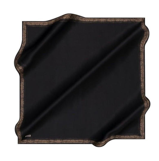 Aker İpek Eşarp - 8959713-914 Siyah Gold Twill