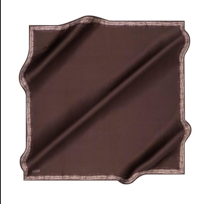 Aker İpek Eşarp - 8959713-933 Kahverengi Twill