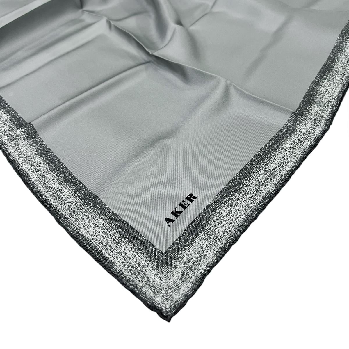 Aker İpek Eşarp - 8959713-972 Gri Twill