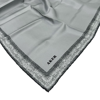 Aker İpek Eşarp - 8959713-972 Gri Twill