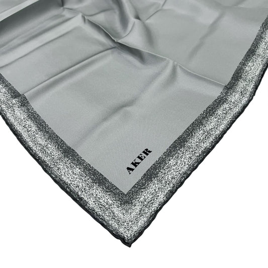 Aker İpek Eşarp - 8959713-972 Gri Twill