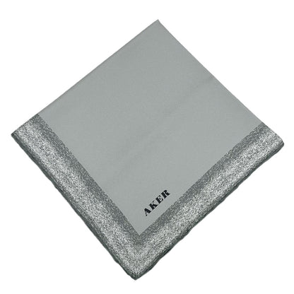Aker İpek Eşarp - 8959713-972 Gri Twill