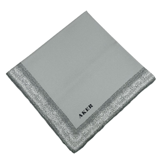 Aker İpek Eşarp - 8959713-972 Gri Twill