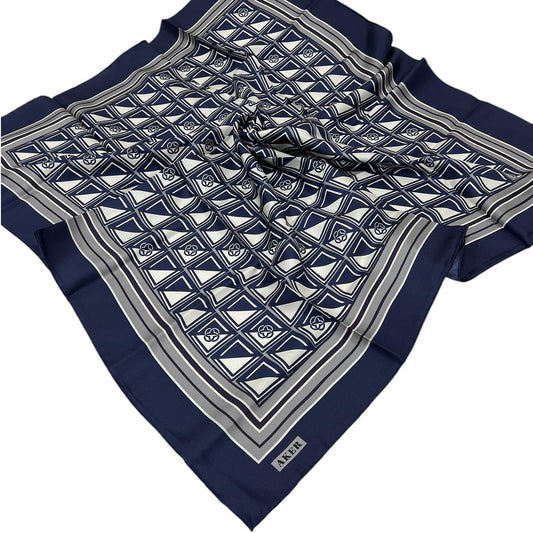 Aker İpek Eşarp - 8968713-921 Lacivert Twill