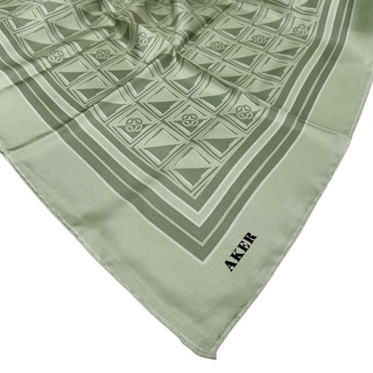 Aker İpek Eşarp - 8968713-952 Açık Çağla Twill