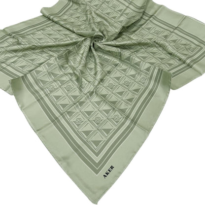 Aker İpek Eşarp - 8968713-952 Açık Çağla Twill